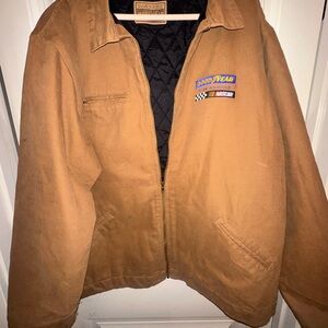 Goodyear NASCAR Racing Jacket Swingster Workwear Canvas Mechanic Jacket 3XL